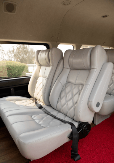 Interior of Toyota HiAce